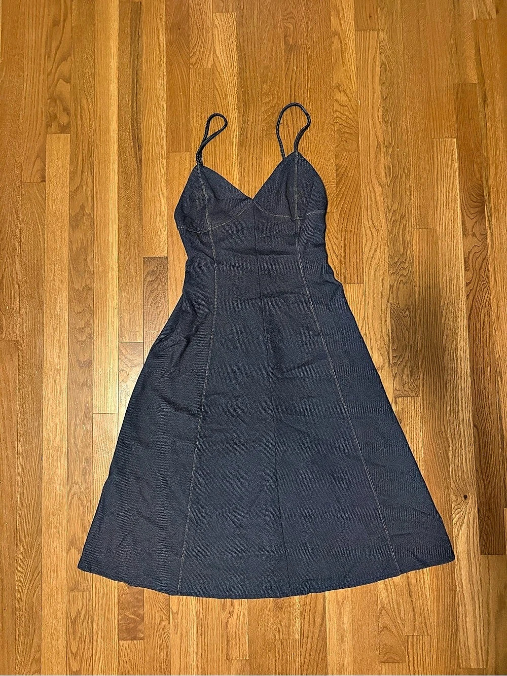 ZARA Mini Spaghetti Strap Dress in Blue Size Large NWT